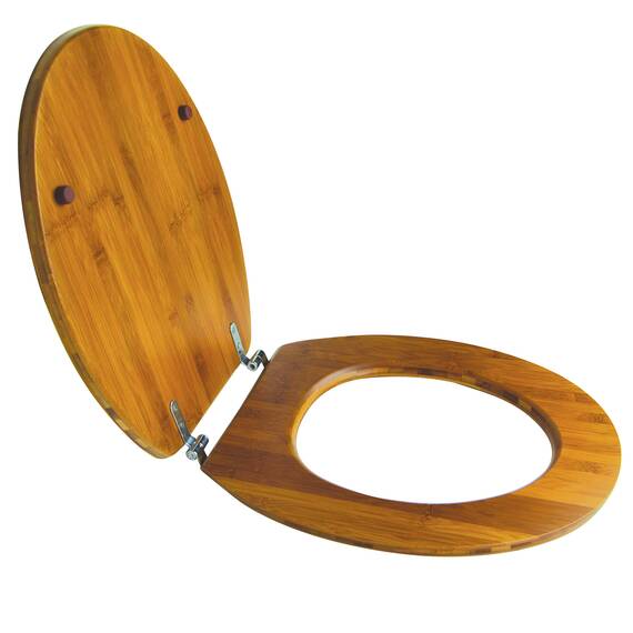 Wirquin 20719732 WC Deckel, Casual Line Bamboo Bambus, Natur