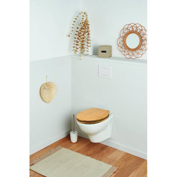 Wirquin 20719732 WC Deckel, Casual Line Bamboo Bambus, Natur