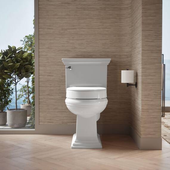 Hyten Toilettensitz, erhöht, leise, runde Vorderseite, Weiß