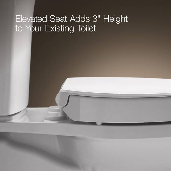 Kohler Hyten Toilettensitz, verlängert, mit Absenkautomatik, Weiß