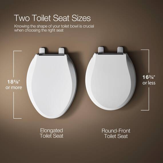 Kohler Brevia Toilettensitz, länglich, mit Q2-Vorteil, Weiß, 4774-96