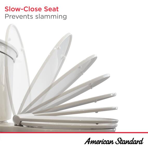 American Standard Toilettensitz, langanhaltend, geschlossen, vorne geschlossen, Weiß 5503A00B.020