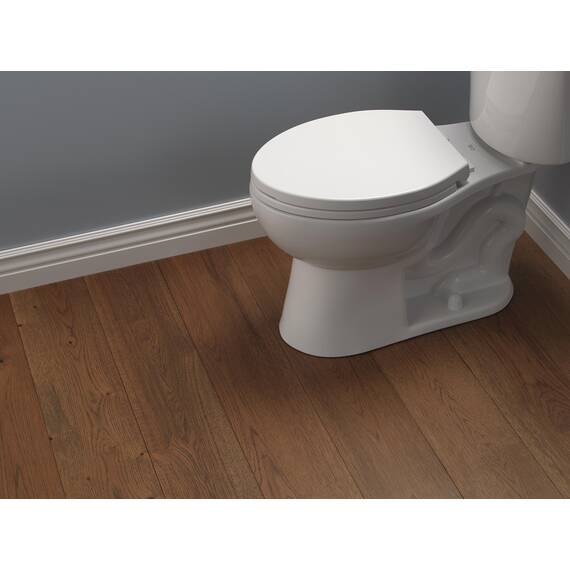 Delta Faucet Morgan 811903-WH Toilettensitz, länglich, langsam schließend, mit rutschfesten Sitzstangen, Weiß