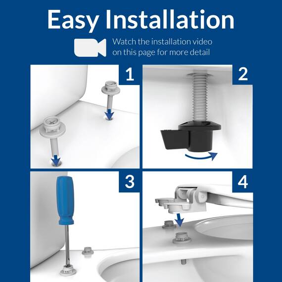 Bemis WC-Sitz Knochen, 1er Pack rund 500EC 006