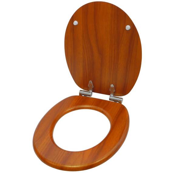 Sanilo WC Sitz mit Absenkautomatik, viele schöne Toilettendeckel zur Auswahl, hochwertige und stabile Qualität aus Holz (Mahagoni)