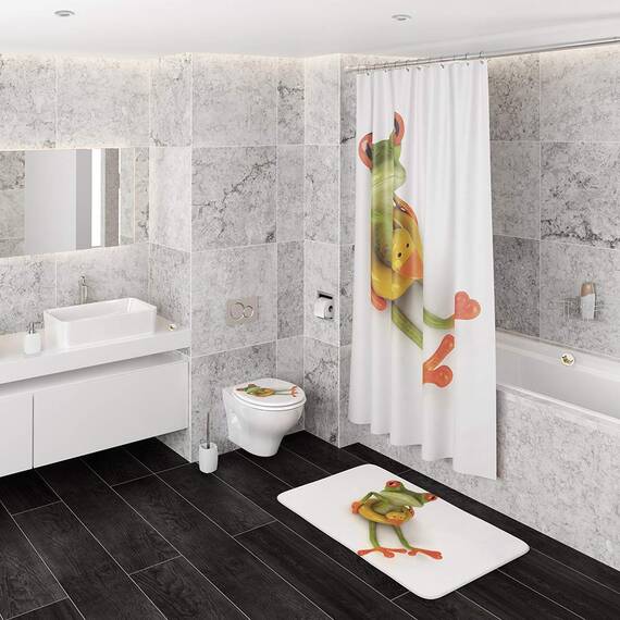 Sanilo WC Sitz mit Absenkautomatik & Schnellverschluss, Toilettendeckel per Knopfdruck abnehmbar, einfache Montage von oben (Froggy)
