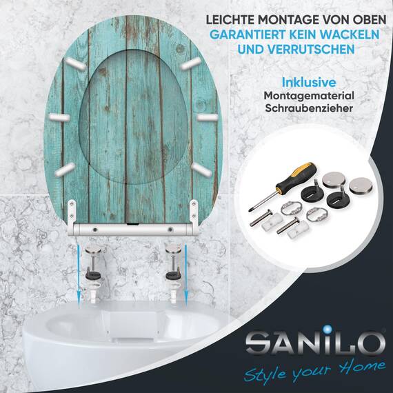 Sanilo WC Sitz mit Absenkautomatik, viele schöne Toilettendeckel zur Auswahl, hochwertige und stabile Qualität aus Holz (Lumber)