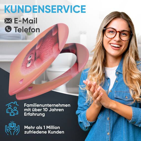 Sanilo WC Sitz mit Absenkautomatik & Schnellverschluss, Toilettendeckel per Knopfdruck abnehmbar, einfache Montage von oben (Coco)