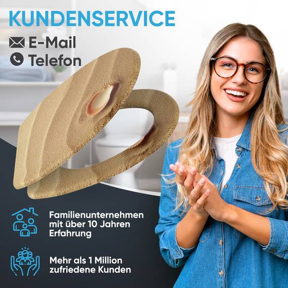 Sanilo WC Sitz mit Absenkautomatik & Schnellverschluss, Toilettendeckel per Knopfdruck abnehmbar, einfache Montage von oben (Clam)