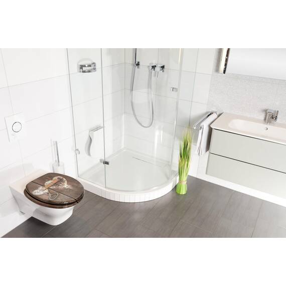 Sanilo WC Sitz mit Absenkautomatik, viele neue Toilettendeckel zur Auswahl, hochwertige Oberfläche, einfache Montage, stabile Scharniere (Türschloss)
