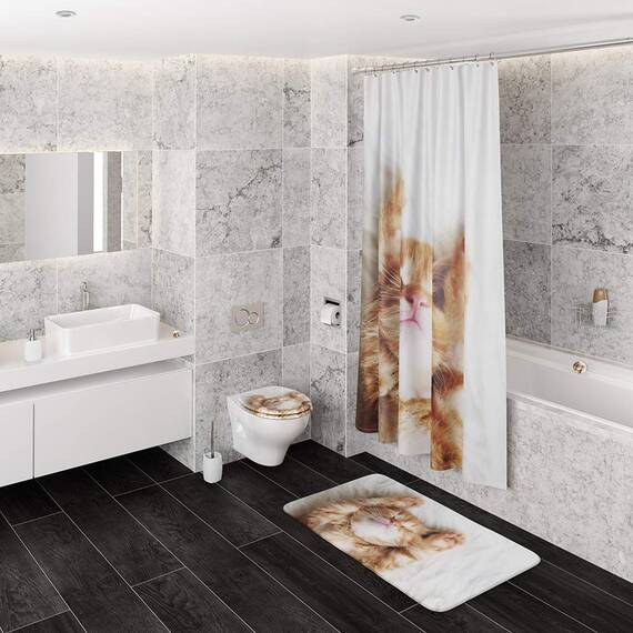 Sanilo WC Sitz mit Absenkautomatik & Schnellverschluss, Toilettendeckel per Knopfdruck abnehmbar, einfache Montage von oben (Lilly)