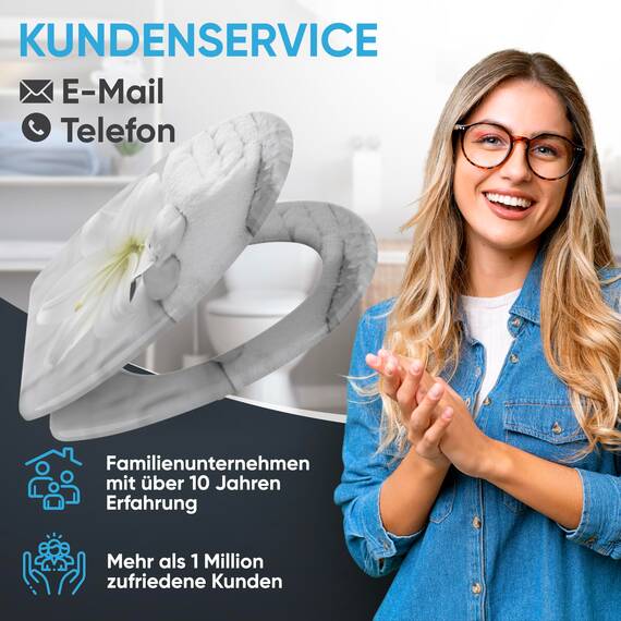 Sanilo WC Sitz mit Absenkautomatik & Schnellverschluss, Toilettendeckel per Knopfdruck abnehmbar, einfache Montage von oben (Good Feeling)