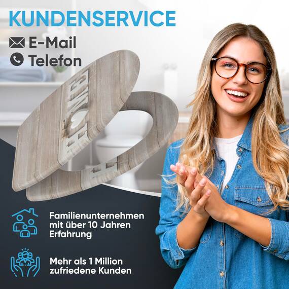 Sanilo WC Sitz mit Absenkautomatik & Schnellverschluss, Toilettendeckel per Knopfdruck abnehmbar, einfache Montage von oben (Home)