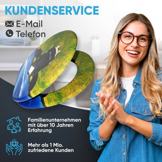 Sanilo WC Sitz mit Absenkautomatik, viele neue Toilettendeckel zur Auswahl, hochwertige Oberfläche, einfache Montage, stabile Scharniere (Kuhkopf)