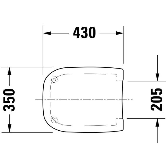 Duravit WC-Sitz D-Code, Toilettendeckel aus Urea-Duroplast, Klodeckel mit Edelstahl Scharnieren, Weiß Hochglanz
