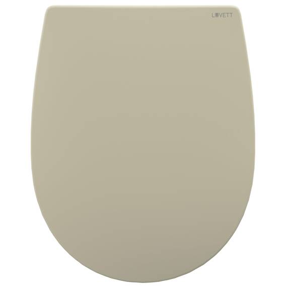LUVETT® C100 Toilettendeckel mit Absenkautomatik Oval Creme - SoftClose Klodeckel Abnehmbar - Klobrille aus Antibakteriellem Duroplast - WC Sitz 3in1 Befestigung Inkl. - Toilettensitz Made in EU