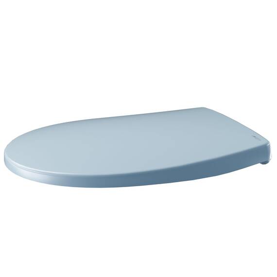 LUVETT® C100 Toilettendeckel mit Absenkautomatik Oval Blau - SoftClose Klodeckel Abnehmbar - Klobrille aus Antibakteriellem Duroplast - WC Sitz 3in1 Befestigung Inkl. - Toilettensitz Made in EU