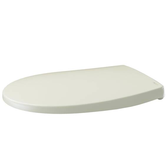 LUVETT® WC-Sitz mit Absenkautomatik C100 oval universell, Toilettendeckel mit 3 Edelstahl Montagelösungen, Klodeckel abnehmbar, Farbe:Pergamon Weiß