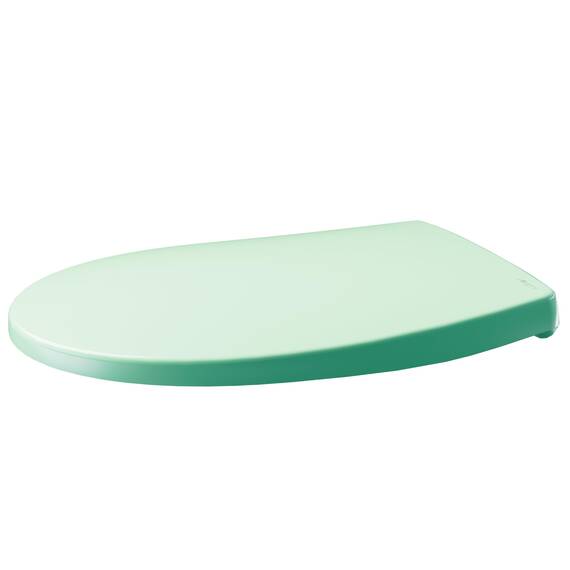 LUVETT® C100 Toilettendeckel mit Absenkautomatik Oval Grün - SoftClose Klodeckel Abnehmbar - Klobrille aus Antibakteriellem Duroplast - WC Sitz 3in1 Befestigung Inkl. - Toilettensitz Made in EU