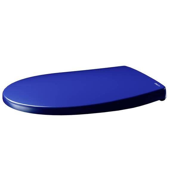 LUVETT® C100 Toilettendeckel mit Absenkautomatik Oval Blau - SoftClose Klodeckel Abnehmbar - Klobrille aus Antibakteriellem Duroplast - WC Sitz 3in1 Befestigung Inkl. - Toilettensitz Made in EU