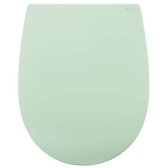 LUVETT® C100 Toilettendeckel mit Absenkautomatik Oval Grün - SoftClose Klodeckel Abnehmbar - Klobrille aus Antibakteriellem Duroplast - WC Sitz 3in1 Befestigung Inkl. - Toilettensitz Made in EU