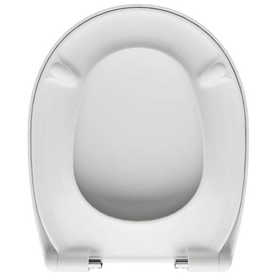LUVETT® C100 Toilettendeckel mit Absenkautomatik Oval Weiß - SoftClose Klodeckel Abnehmbar - Klobrille aus Antibakteriellem Duroplast - WC Sitz 3in1 Befestigung Inkl. - Toilettensitz Made in EU