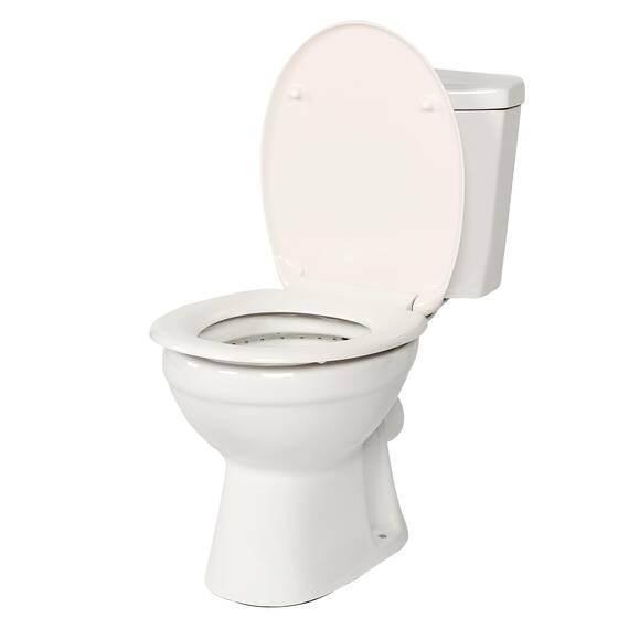 O-förmiger Premium-Toilettensitz mit Sanftschließ-Funktion & Edelstahl-Scharnieren – Hergestellt aus hochwertigem Duroplast