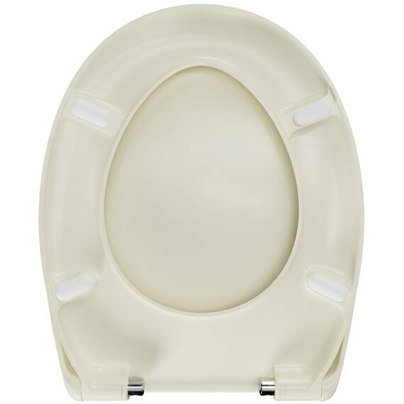 LUVETT® C770 Toilettendeckel mit Absenkautomatik Oval Weiß - SoftClose Klodeckel Abnehmbar - Klobrille aus Antibakteriellem Duroplast - WC Sitz 3in1 Befestigung Inkl. - Toilettensitz Made in EU