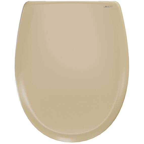 LUVETT® C770 Toilettendeckel mit Absenkautomatik Oval Beige - SoftClose Klodeckel Abnehmbar - Klobrille aus Antibakteriellem Duroplast - WC Sitz 3in1 Befestigung Inkl. - Toilettensitz Made in EU