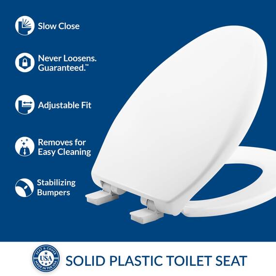 Mayfair 1887SLOW 000 Toilettensitz mit Absenkautomatik, weiß, 1 Packung, länglich