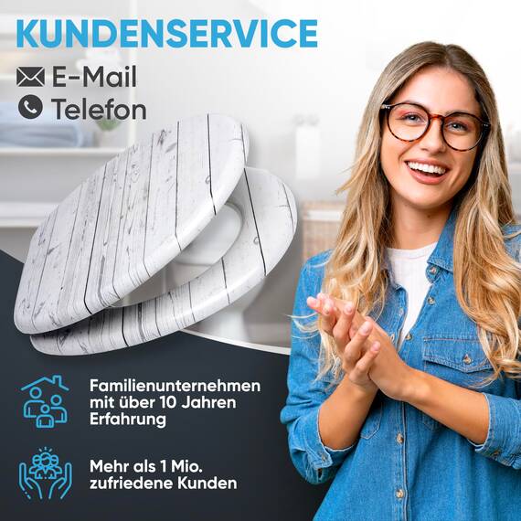 Sanilo WC Sitz mit Absenkautomatik, viele schöne Holz Toilettendeckel zur Auswahl, hochwertige und stabile Qualität (Timber)