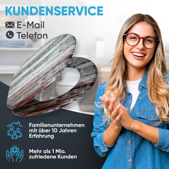 Sanilo WC Sitz mit Absenkautomatik, viele schöne Holz Toilettendeckel zur Auswahl, hochwertige und stabile Qualität (Antik)