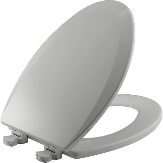 Bemis WC Sitz mit Easy Clean & Change Scharnieren, eisgrau, 1er Pack länglich, 1500EC 062