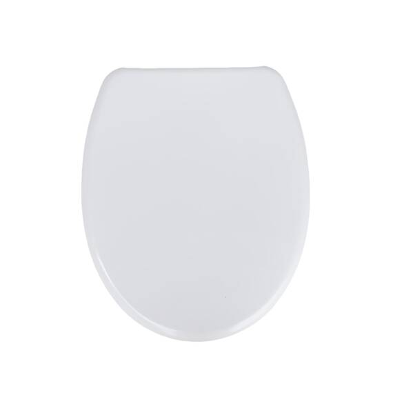 SINOBATH O-förmiger Premium-Duroplast Toilettensitz mit Edelstahl-Scharnieren & Sanftschließ-Funktion