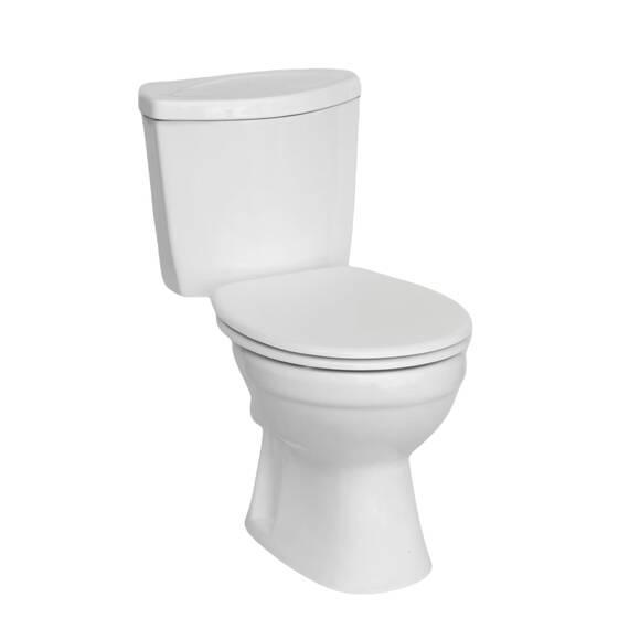 SINOBATH O-förmiger Premium-Duroplast Toilettensitz mit Edelstahl-Scharnieren & Sanftschließ-Funktion
