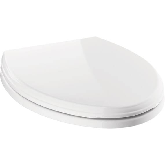 Delta Faucet 811901-WH Wycliffe Elongated Slow-Close Toilet Seat, White by DELTA FAUCET