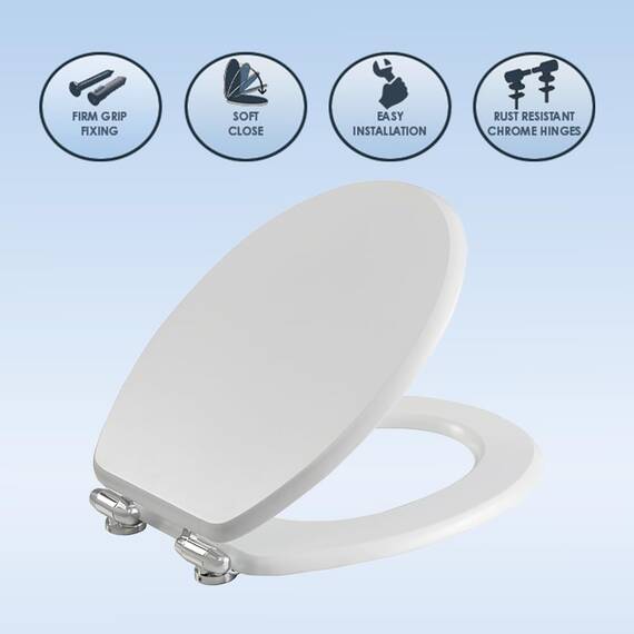 AQUALONA Toilettensitz „Family“, Buche, 45x 36 x 5 cm