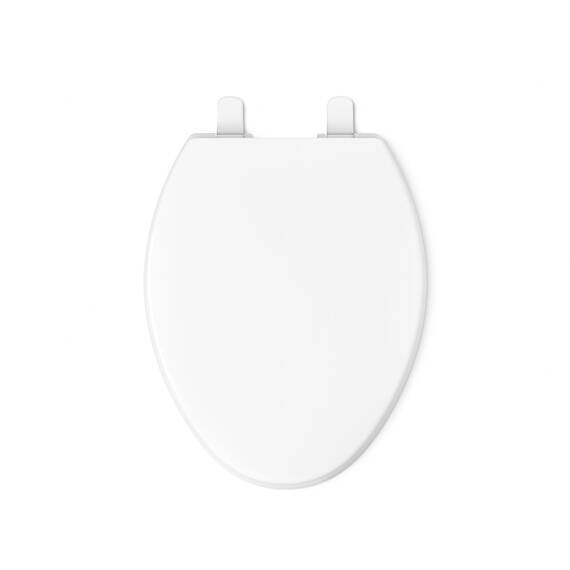 Kohler 4774-0 Brevia WC-Sitz mit Quick-Release-Scharnieren, weiß, länglich