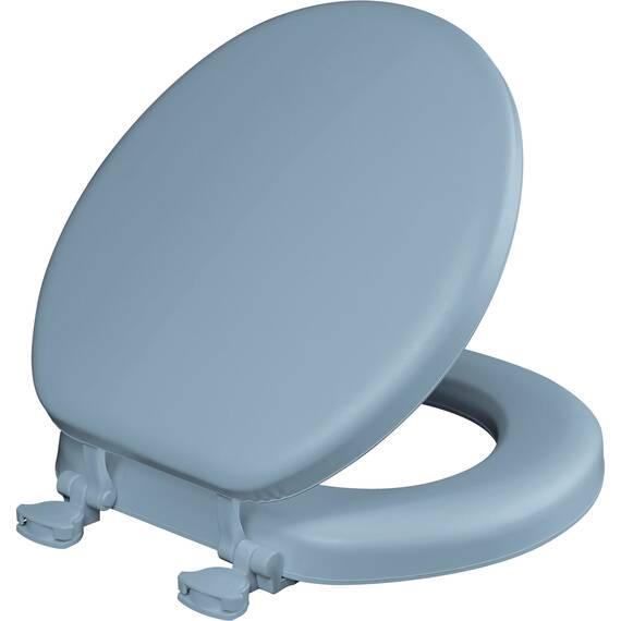 Mayfair 815EC 034 Toilettensitz, abnehmbar, weich, der sich nie löst, Himmelblau, rund