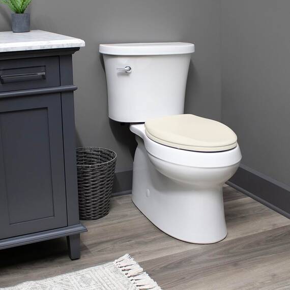 Bemis 7B600E4 346 Ashland WC-Sitz mit Absenkautomatik, Biscuit, rund