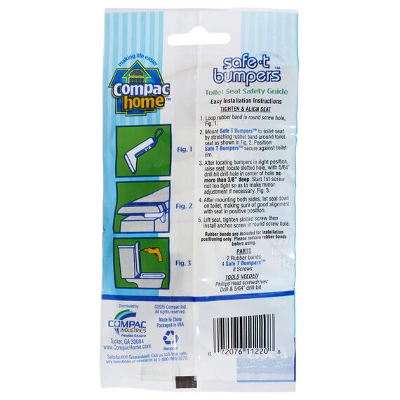 COMPAC HOME Compac's Stabilisatoren T-Stoßstangen, Weiß, 2 Sets