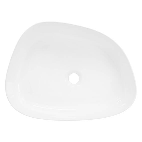 ML-Design Waschbecken aus Keramik in Weiß 55x42x18 cm Oval inkl. Ablaufgarnitur, Moderne Aufsatzwaschbecken, Design Waschtisch Aufsatz-Waschschale Waschplatz Handwaschbecken, für Badezimmer/Gäste-WC