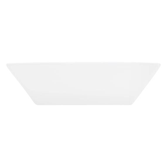 ML-Design Waschbecken aus Keramik in Weiß glänzend 41x41x12 cm Quadratisch, Moderne Aufsatzwaschbecken, Design Waschtisch Aufsatz-Waschschale Waschplatz Handwaschbecken, für das Badezimmer/Gäste-WC