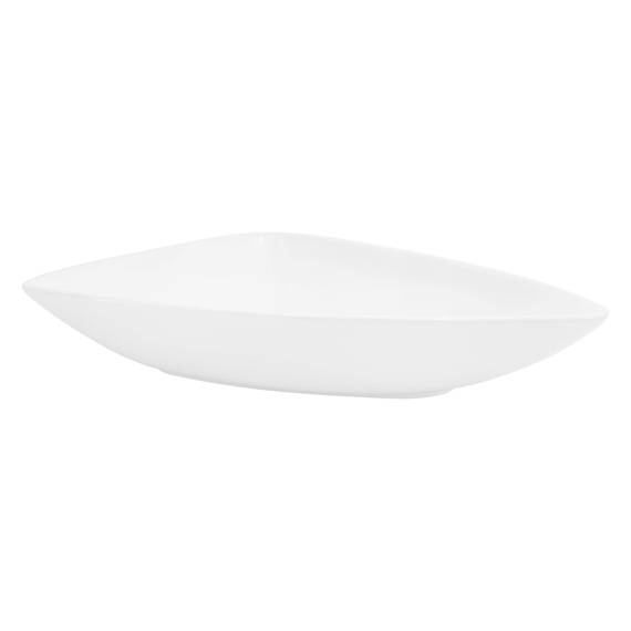 ML-Design Waschbecken aus Keramik in Weiß glänzend 69x46x13 cm Dreieckig, Moderne Aufsatzwaschbecken, Design Waschtisch Aufsatz-Waschschale Waschplatz Handwaschbecken, für das Badezimmer und Gäste-WC