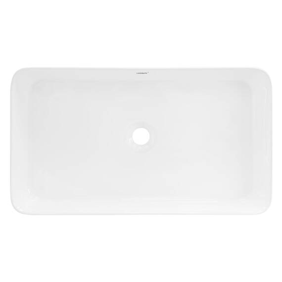ML-Design Waschbecken aus Keramik in Weiß 68x38x12 cm Eckig inkl. Ablaufgarnitur, Moderne Aufsatzwaschbecken, Design Waschtisch Aufsatz-Waschschale Waschplatz Handwaschbecken, für Badezimmer/Gäste-WC