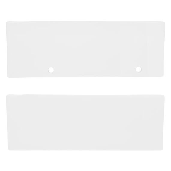 ECD Germany Waschbecken Waschtisch aus Keramik in Weiß 350x205x125 mm Eckig, Hahnloch rechts, Aufsatzbecken Aufsatzwaschbecken Handwaschbecken Aufsatzwaschtisch Waschschale Waschplatz Handwaschbecken