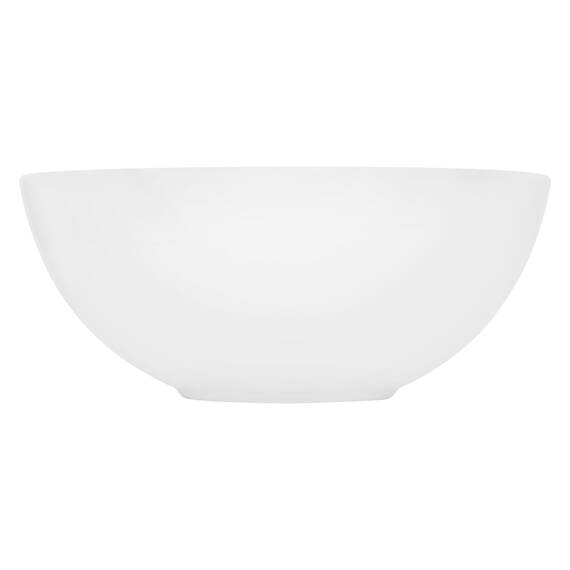 ECD Germany Waschbecken Waschtisch Ø 320x135 mm aus Keramik Weiß inkl. Ablaufgarnitur für Waschbecken ohne Überlauf Aufsatzbecken Aufsatzwaschbecken Aufsatzwaschtisch Waschschale Spülbecken Becken