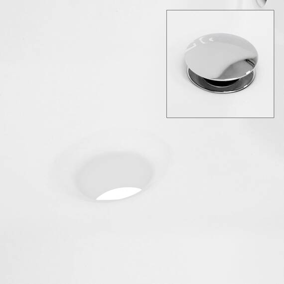 ECD Germany Waschbecken Waschtisch Ø 460 x 155 mm aus Keramik Rund Weiß - Aufsatzbecken Aufsatzwaschbecken Handwaschbecken Aufsatzwaschtisch Spülbecken Becken Wasserfall Waschschale Waschschüssel