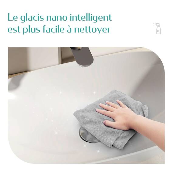 EMKE Waschbecken Aufsatzwaschbecken Oval-Hängewaschbecken für Badezimmer Gäste WC 62 × 36 × 15 cm Waschschale Waschtisch Weiß