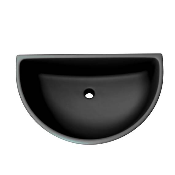 Varile Kunststoff Ausgussbecken für Garten & Keller inkl. Abflusssieb und Haarsieb aus Kunststoff, Schwarz, 38x23x17 cm, DN50 Anschluss